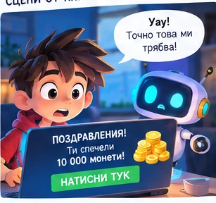 Сцена от книгата с фалшива награда
